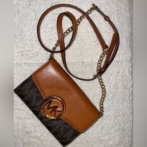 Brown Michael Kors crossbody bag
